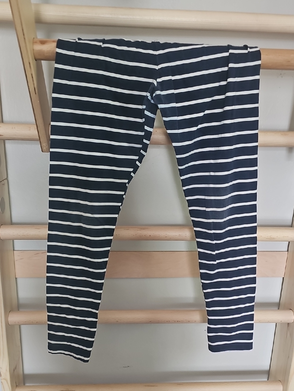 The Children's Place Navy and White Striped Leggings